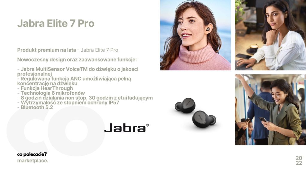 Słuchawki bezprzewodowe Jabra Elite 7 Pro